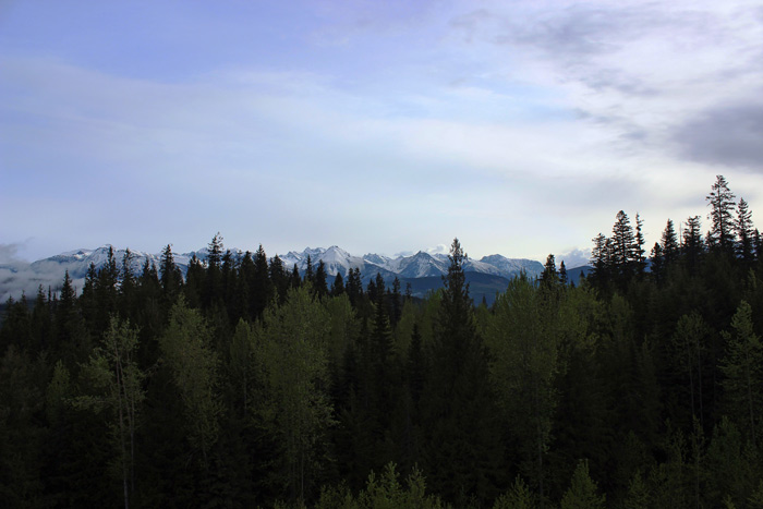 Am Trans-Canada-Highway, Alberta, Kanada